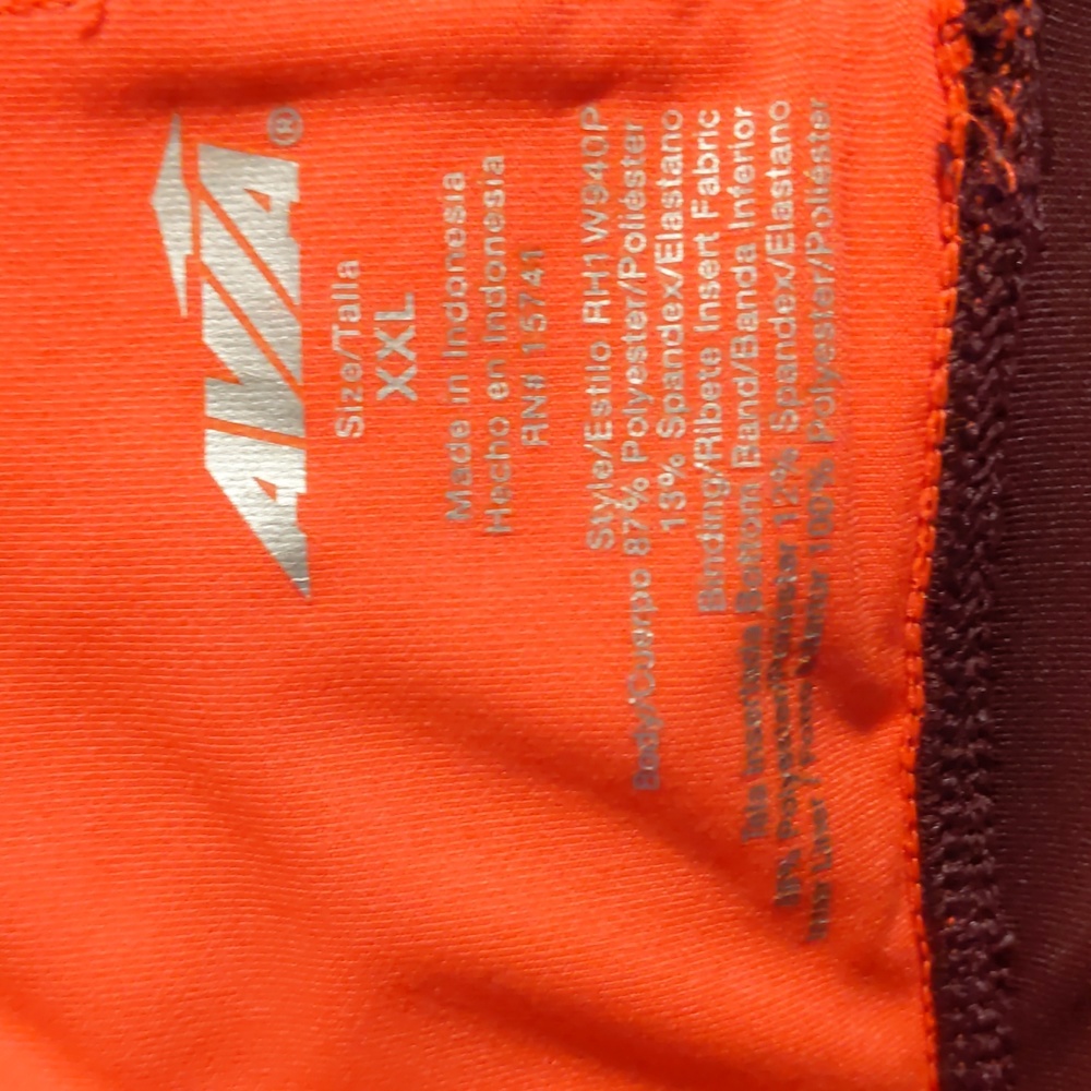 AVIA Exercise Workout Bra, Racerback, XXL - Picture 7 of 7